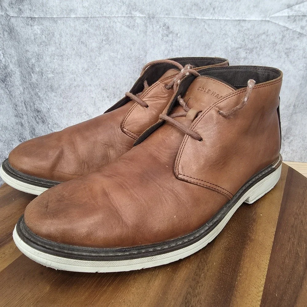 Cole Haan Zerogrand Chukka Boots Mens 11 M‎ Brown Leather The Go To Lightweight